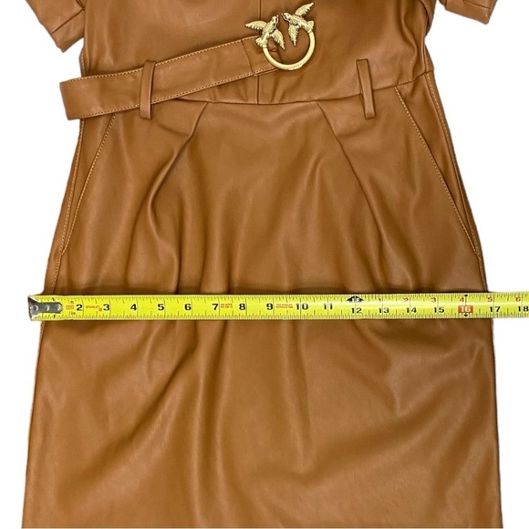Pinko belted faux leather dress - Picture 7 of 13